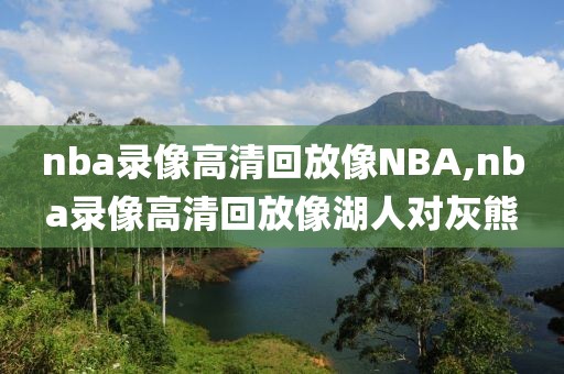 nba录像高清回放像NBA,nba录像高清回放像湖人对灰熊