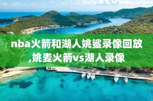 nba火箭和湖人姚鲨录像回放,姚麦火箭vs湖人录像