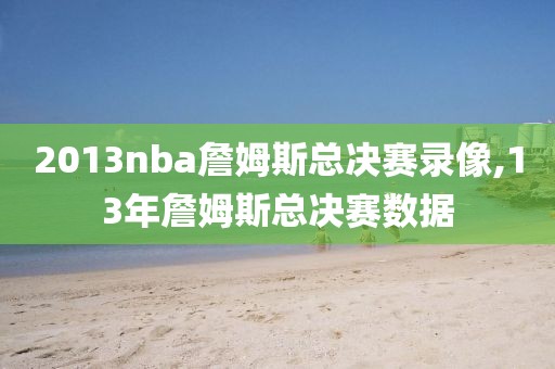 2013nba詹姆斯总决赛录像,13年詹姆斯总决赛数据