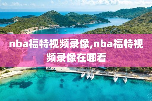 nba福特视频录像,nba福特视频录像在哪看