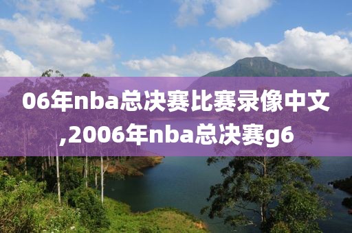 06年nba总决赛比赛录像中文,2006年nba总决赛g6
